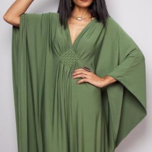 🌺 Olive Caftan Dress